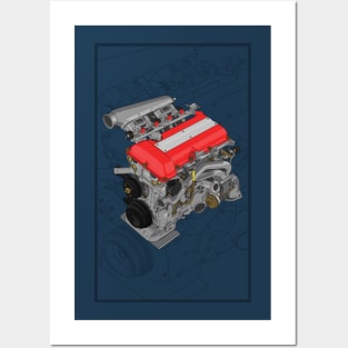 SR20 DET illustration Posters and Art